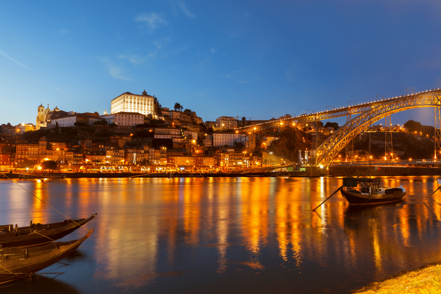 Porto at night