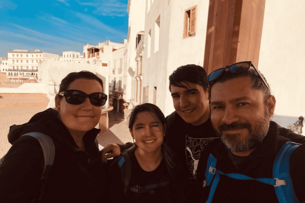 tangier medina family photo