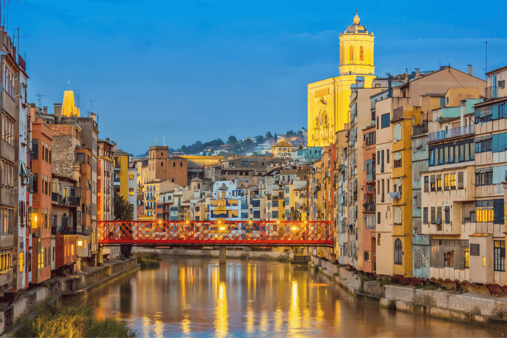 sunset in girona