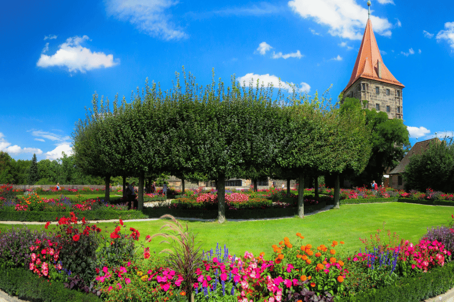 castle garden in nuremberg