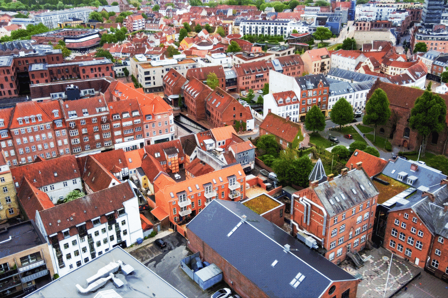 Odense Denmark city view
