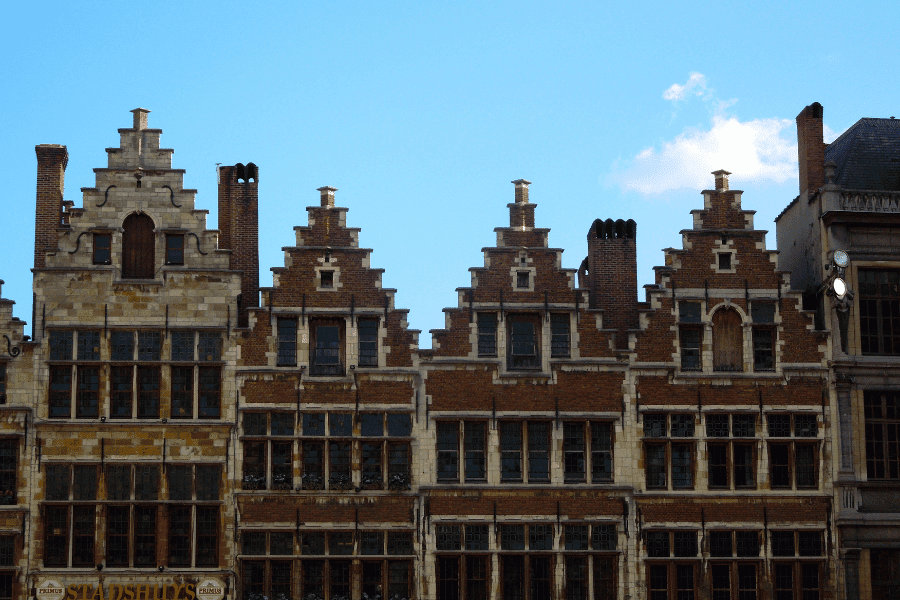 Antwerp old town buildings