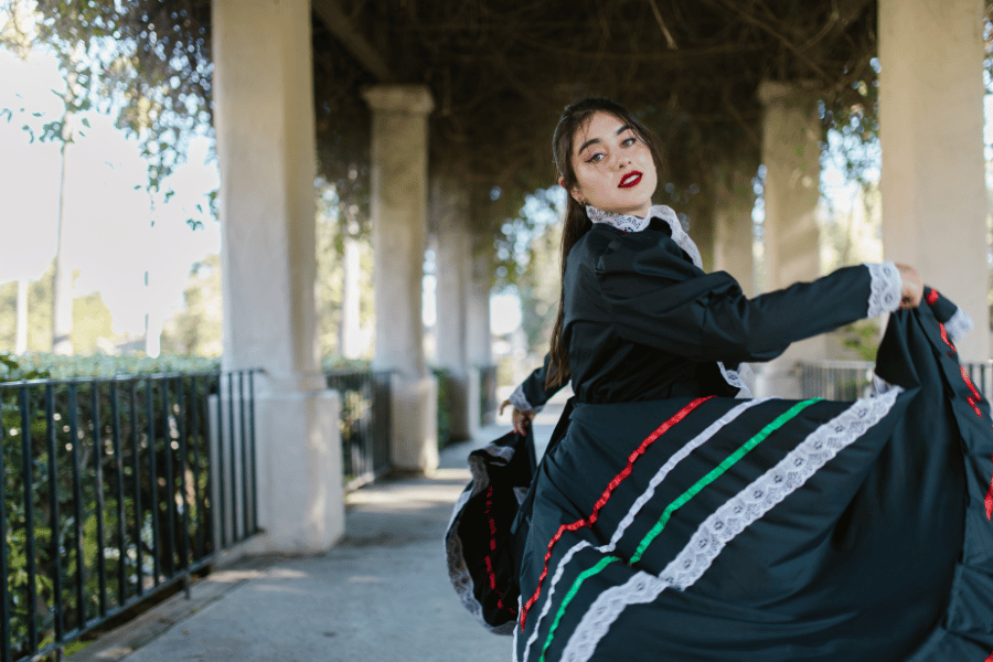 flamenco dancer in plaza