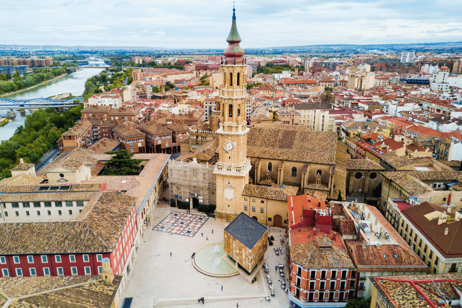 Main square in Zaragoza