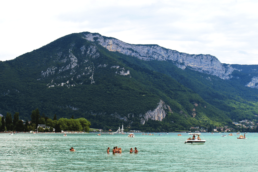 Tourists in Annecy