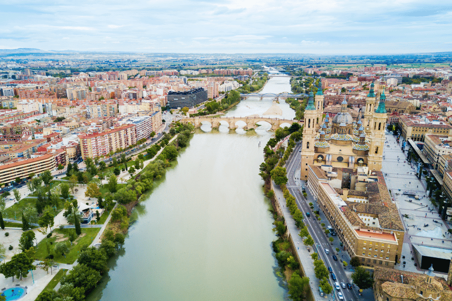 view of zaragoza spain