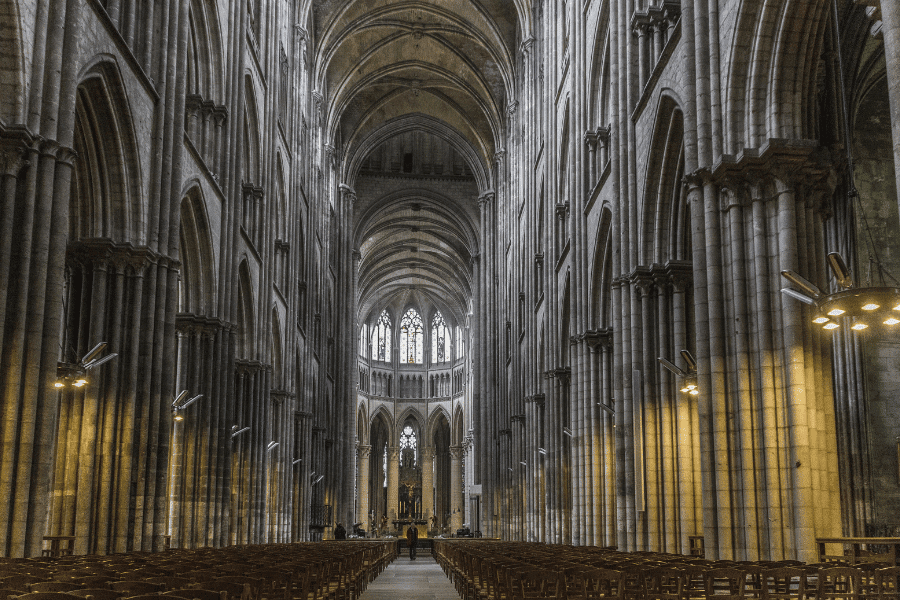 Gothic church in normandy