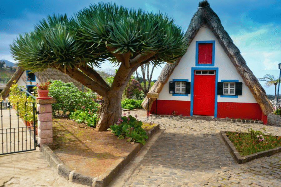thatched home in madeira