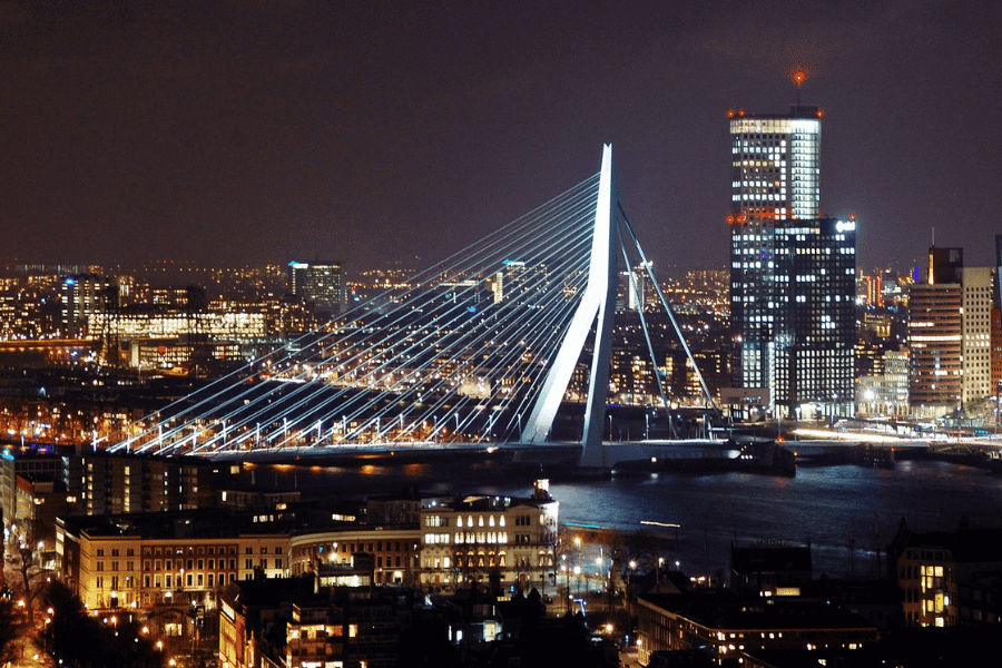rotterdam at night