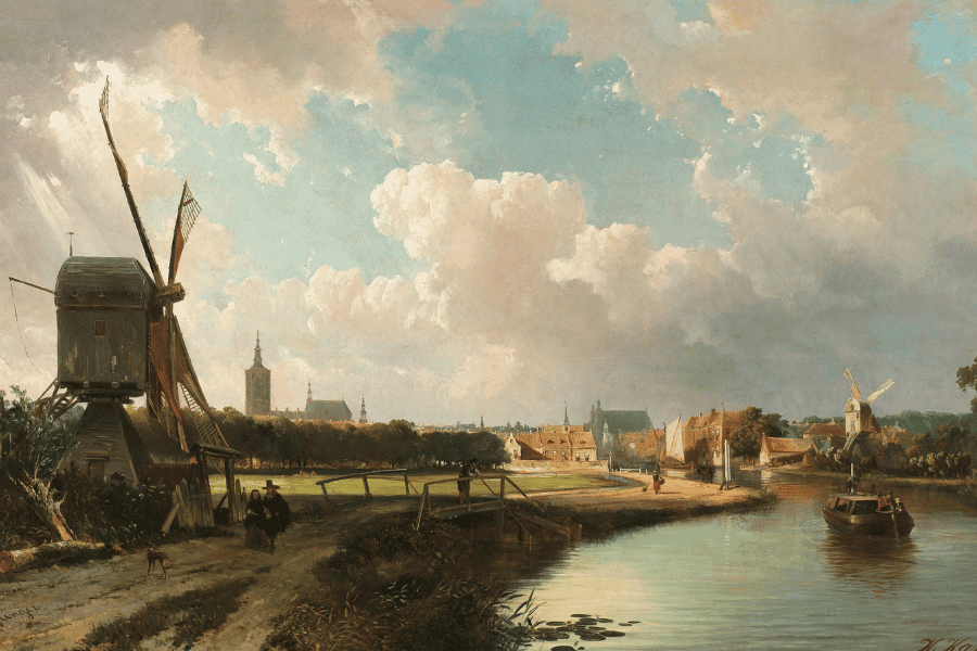 windmill near the hague