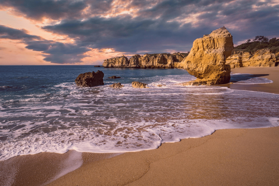 sunset in the algarve